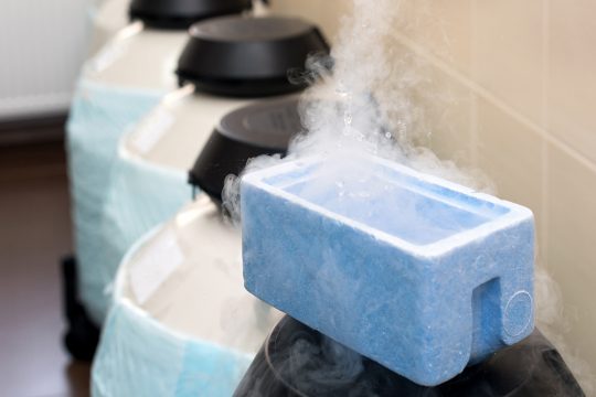 Flüssige Stickstoffbank, die Samen- und Eizellenproben enthält (Illustrationsbild: © Bildagentur PantherMedia/Magryt_Artur)