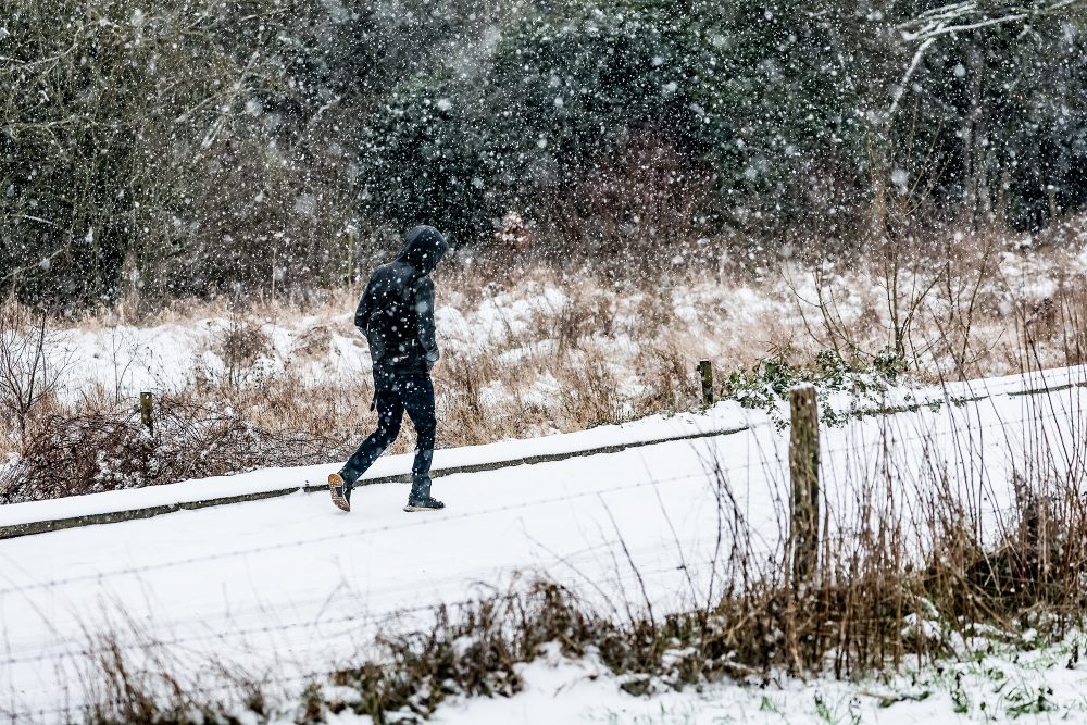 Schnee (Bild: Bruno Fahy/Belga)