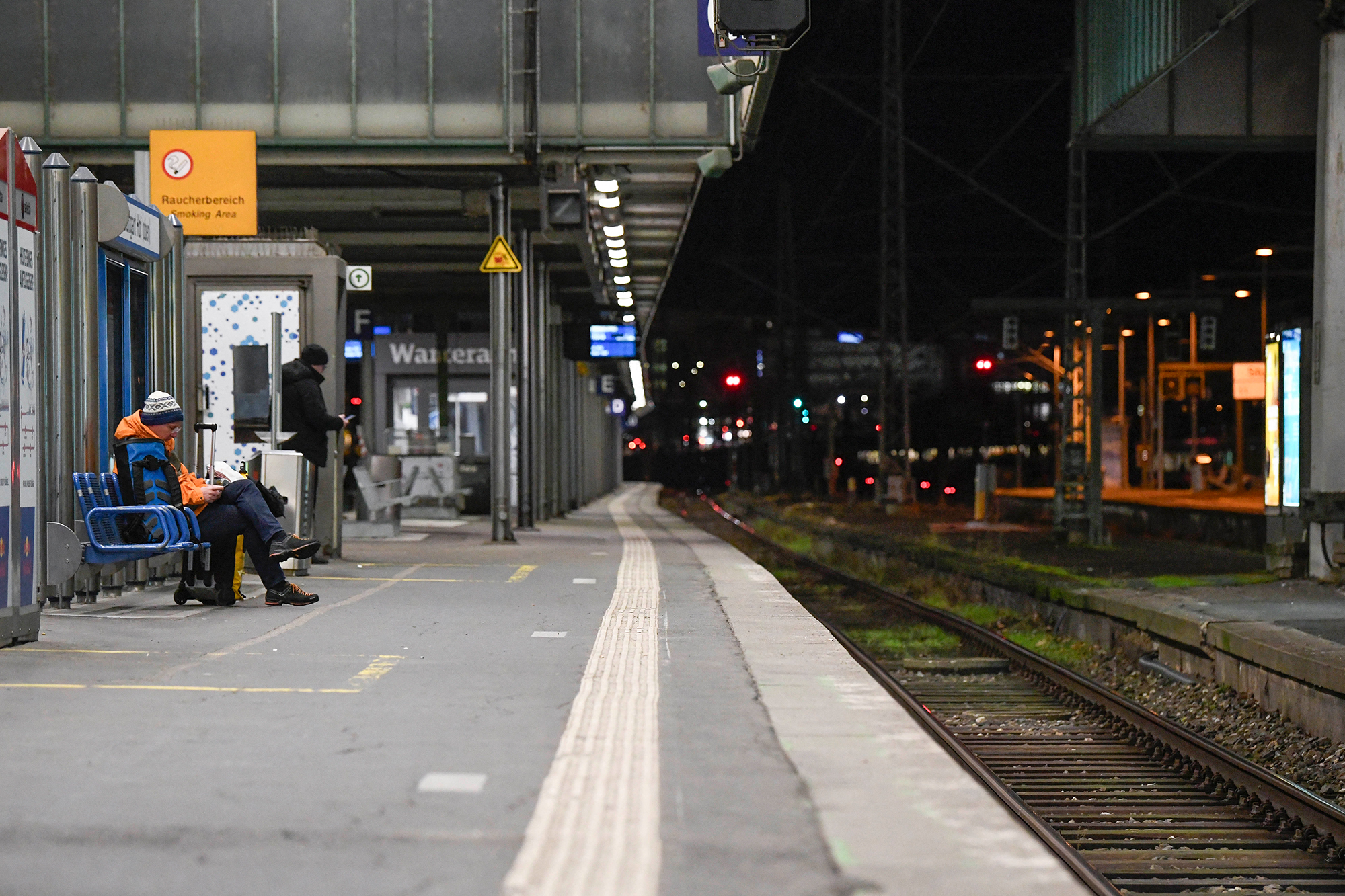 Bahnstreik in Deutschland (Bild: Thomas Kienzle/AFP)