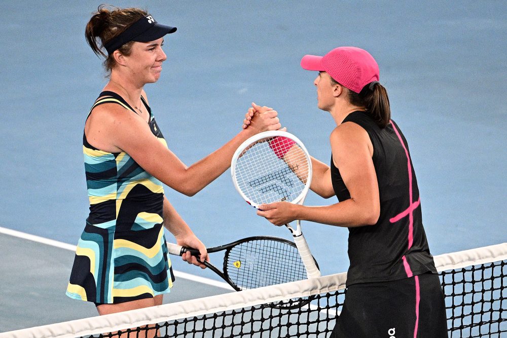 Australian Open: Linda Noskova und Iga Swiatek (Bild: Anthony Wallace/AFP)