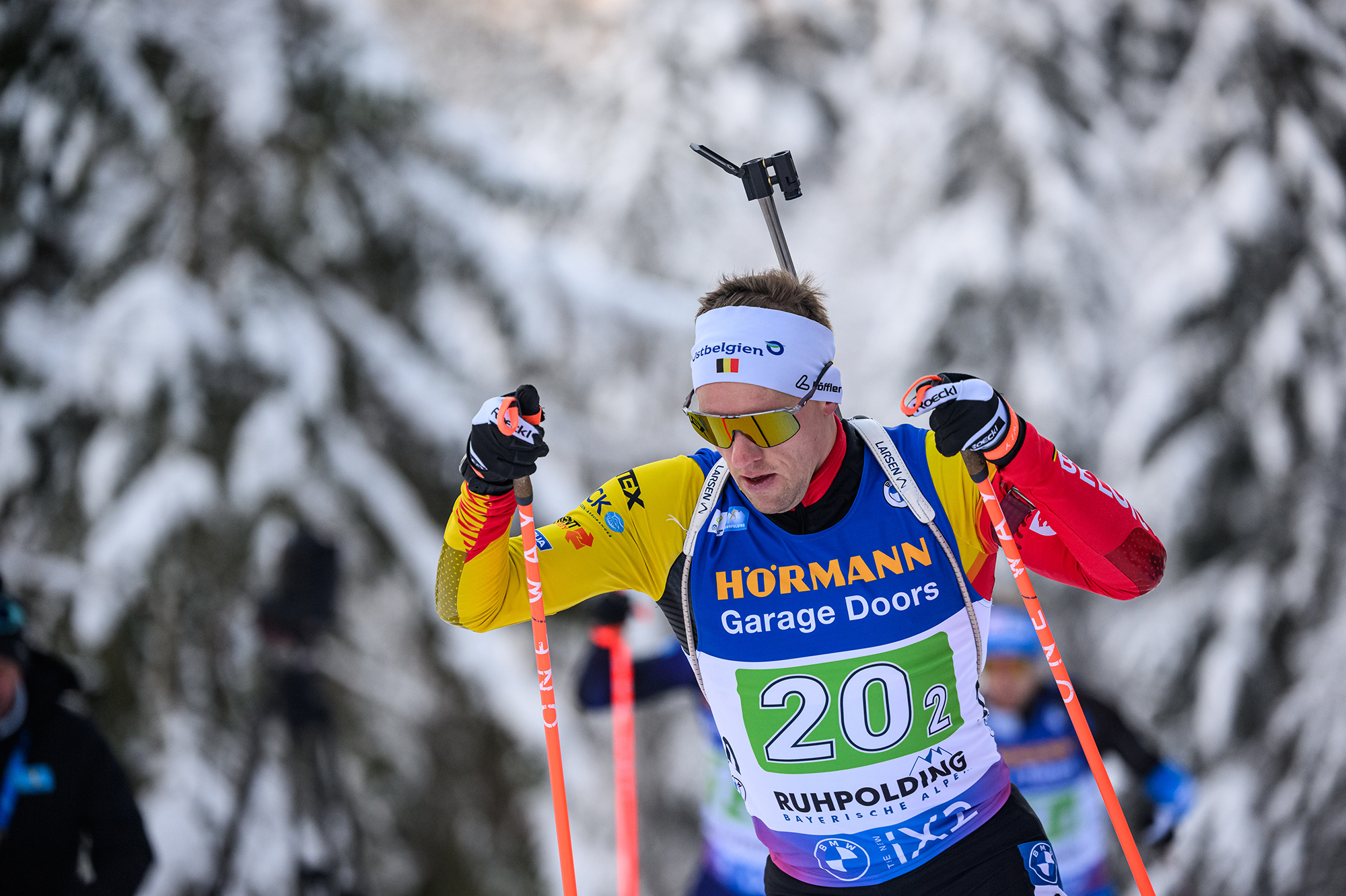 Thierry Langer beim Biathlon-Weltcup in Ruhpolding (Bild: Kevin Voigt)