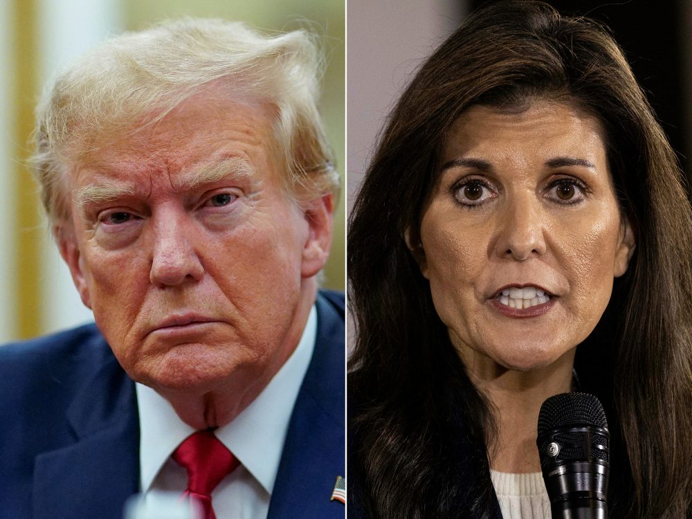 Donald Trump und Nikki Haley (Bilder: Eduardo Munoz Alvarez/Christian Monterrosa/AFP)