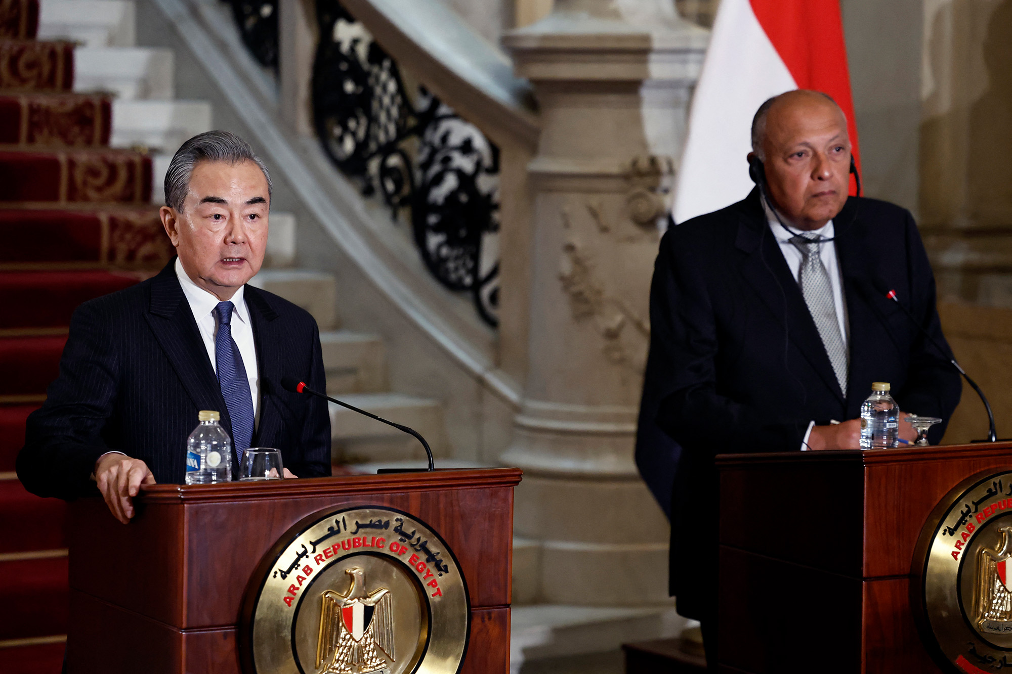 Der chinesische Außenminister Wang Yi bei einem Besuch in Ägypten