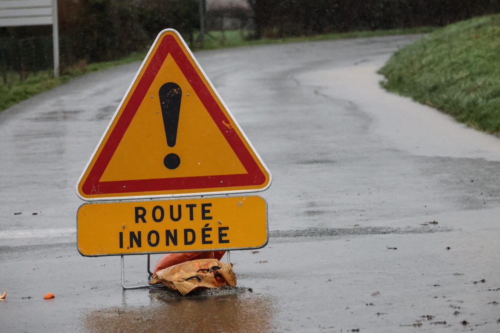 Überflutungsgefahr in Nordfrankreich (Bild: Denis Charlet/AFP)