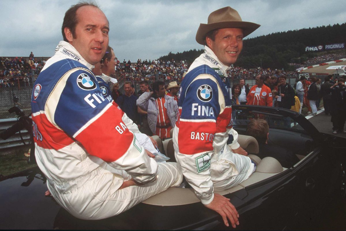 Marc Duez und Eric Van de Poele 1998 (Bild: Isosport/Belga)