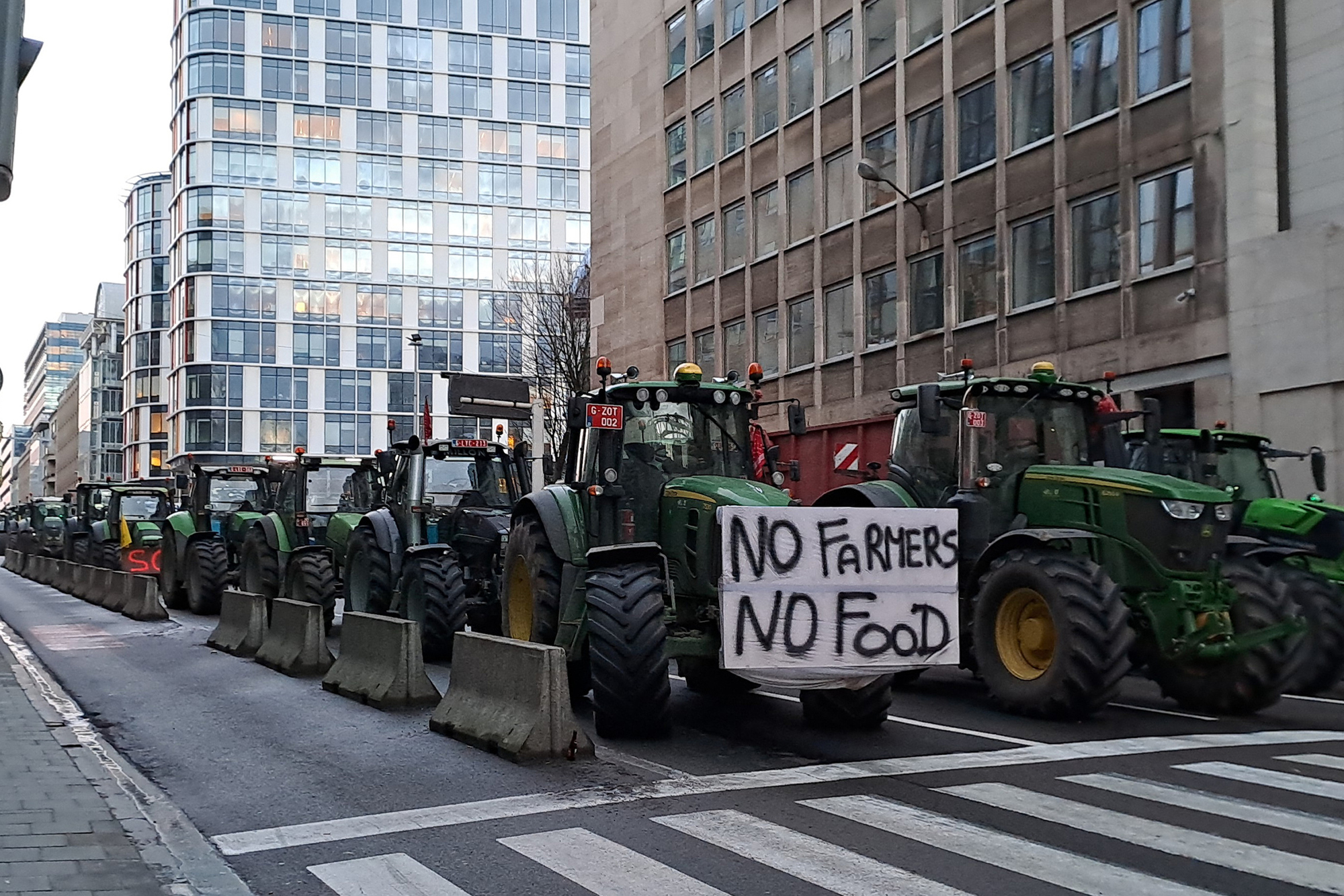 Bauernproteste in Brüssel am 1. Februar
