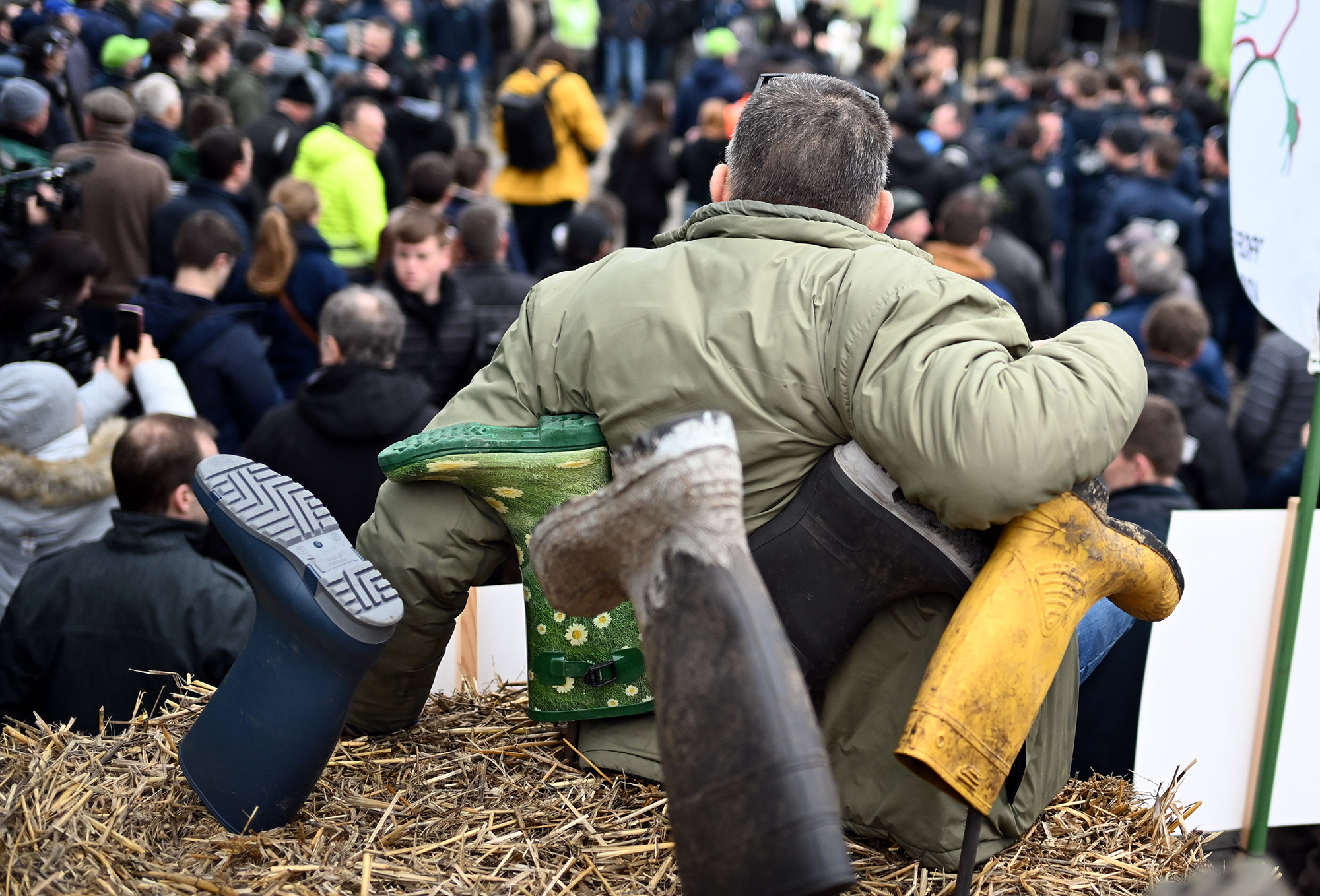 Bauernprotest in Genk am Freitag (Bild: Eric Lalmand/Belga)