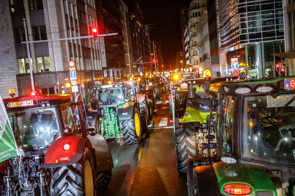 Bauernproteste in Brüssel