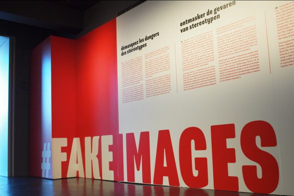 FakeImages: Ausstellung im Mundaneum in Mons (Bild: Boris Schmidt/BRF)