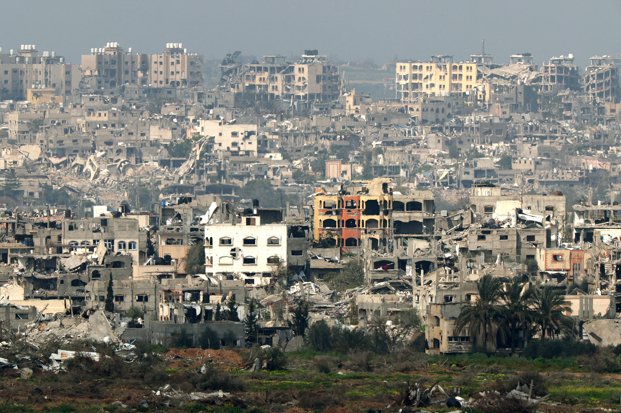 Zerstörte Gebäude im Gazastreifen (Bild: Jack Guez/AFP)