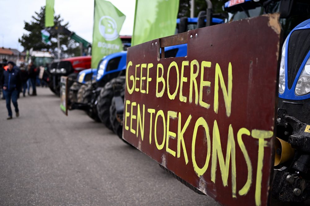 Bauernprotest in Genk am Freitag (Bild: Eric Lalmand/Belga)