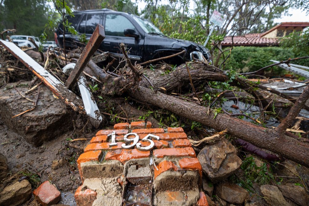 Los Angeles nach dem Sturm (Bild: David McNew/AFP)