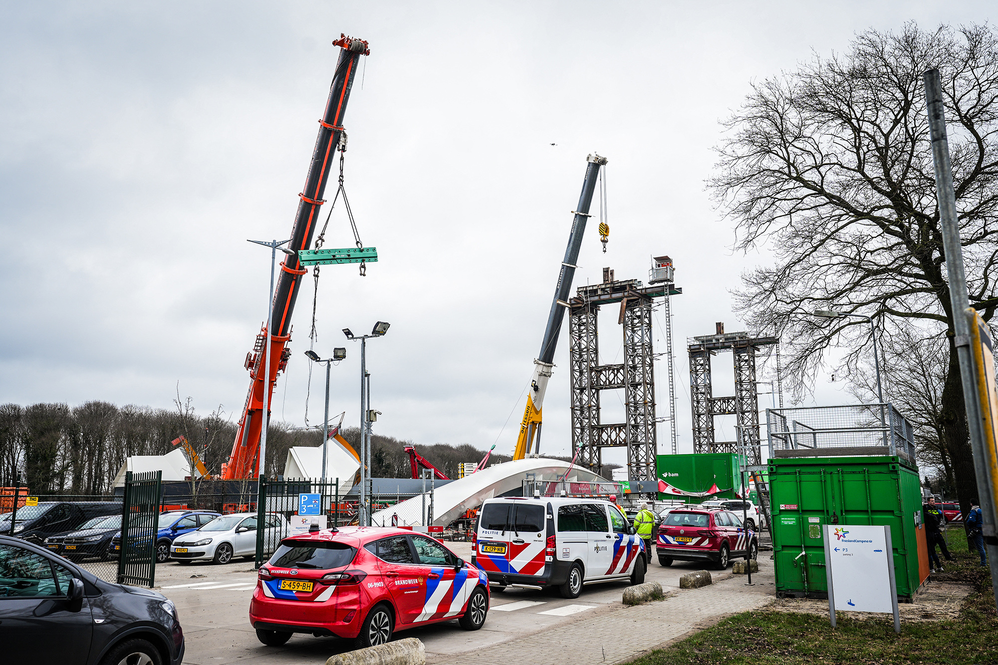 Niederlande: Zwei Tote bei Bau von Brücke (Bild: ANP/AFP)