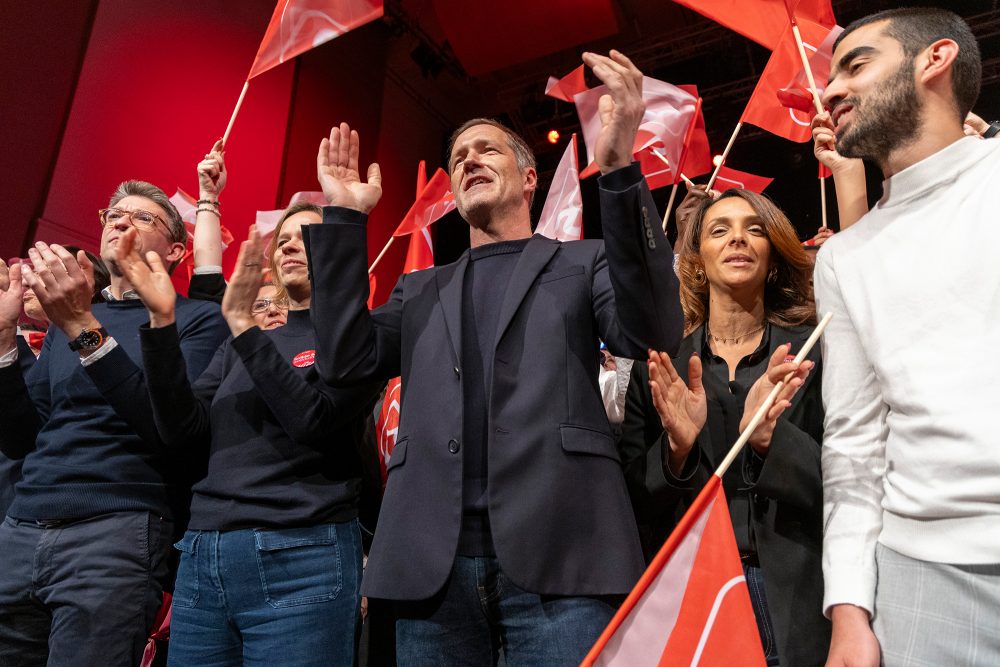 PS-Präsident Paul Magnette beim Parteikongress am Sonntag in Brüssel (Bild: Nicolas Maeterlinck/Belga)