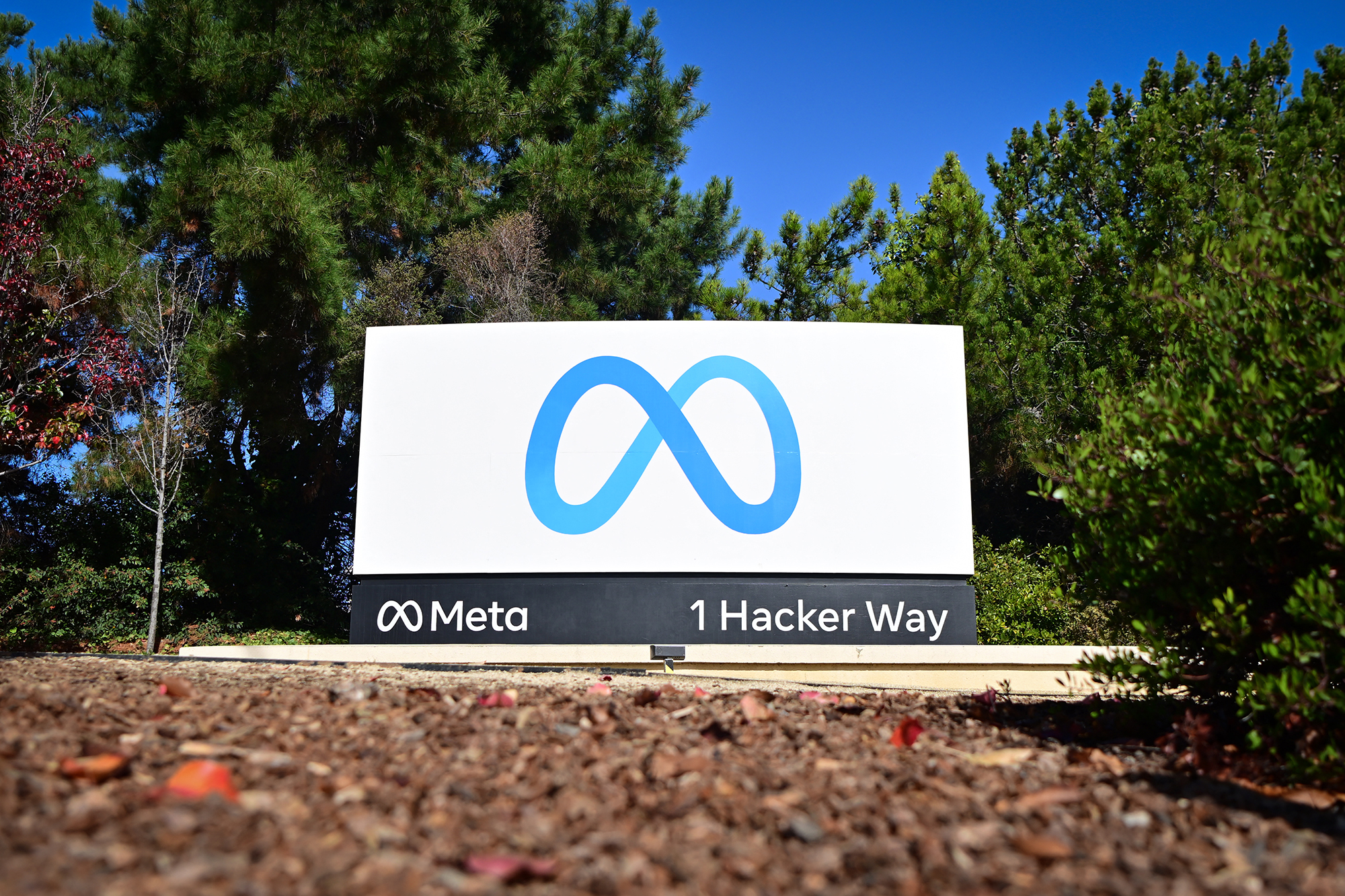 Unternehmenszentrale von Meta in Menlo Park, Kalifornien