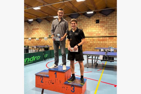 Auf dem Podium: Tom Lenaerts (li.) und Aaron Lehnen, nicht im Bild ist der Zweitplatzierte Ben Despineux (Bild: Giada Sechi)