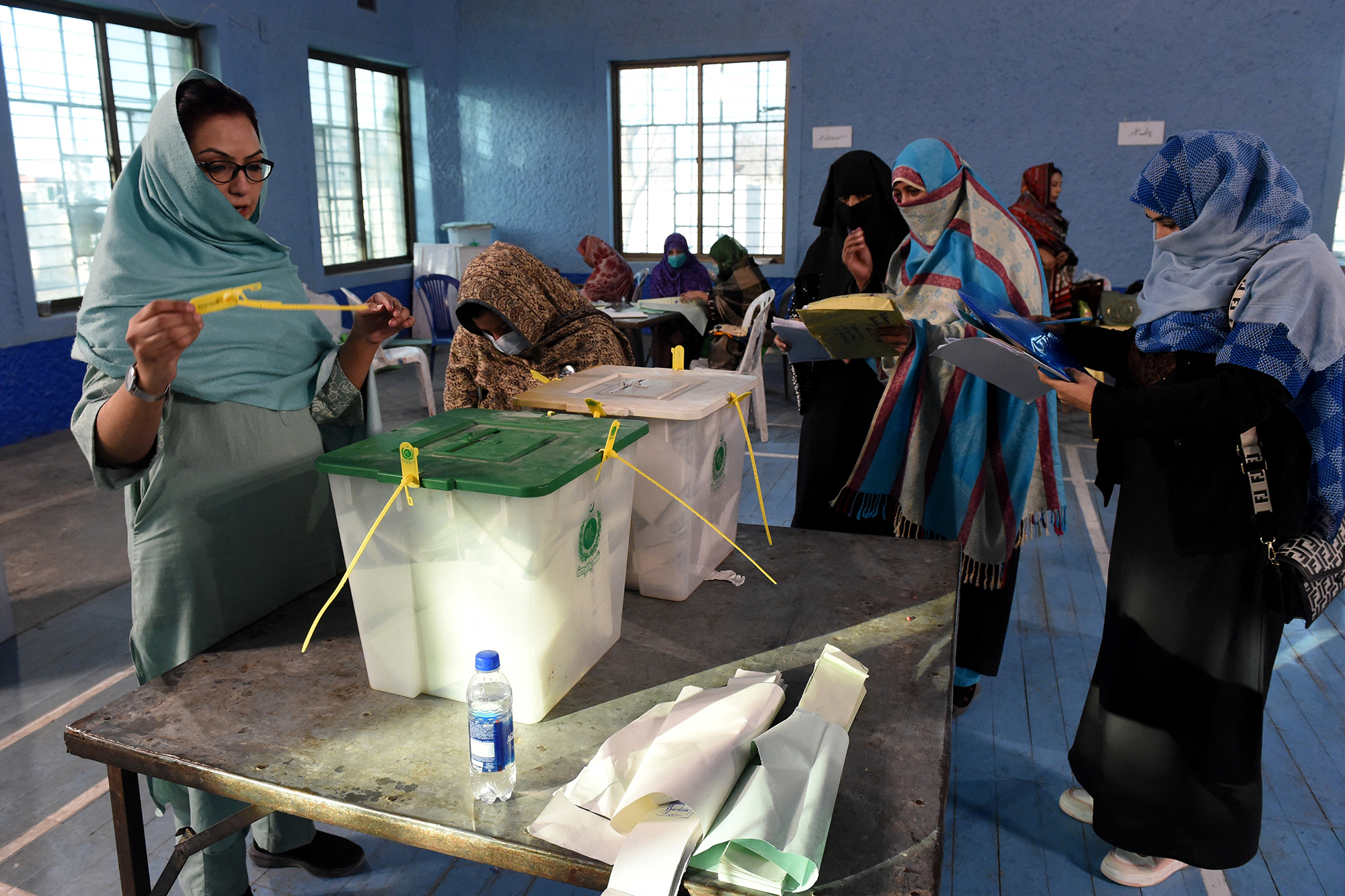 Wahlbüro in Quetta/Pakistan (Bild: Banaras Khan/AFP)