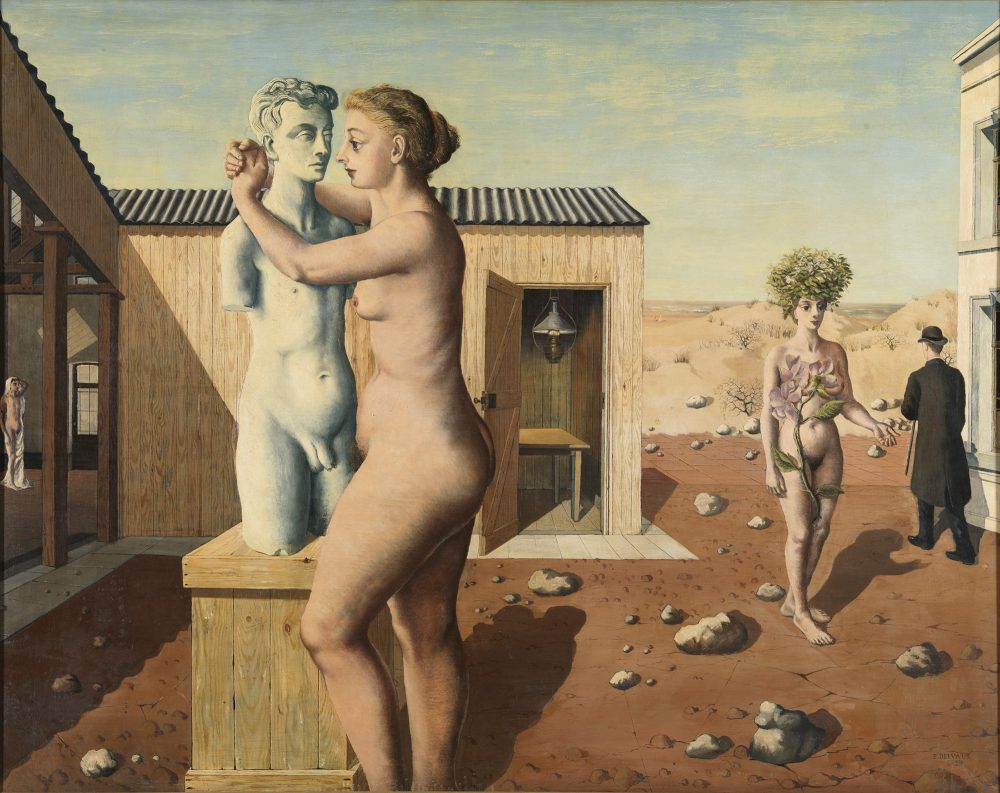 Paul Delvaux: Pygmalion, 1939 (Royal Museums of Fine Arts of Belgium, Brussels, Photo d'art Speltdoorn & Fils, Bruxelles © Foundation Paul Delvaux, Sint-Idesbald - Sabam Belgium)