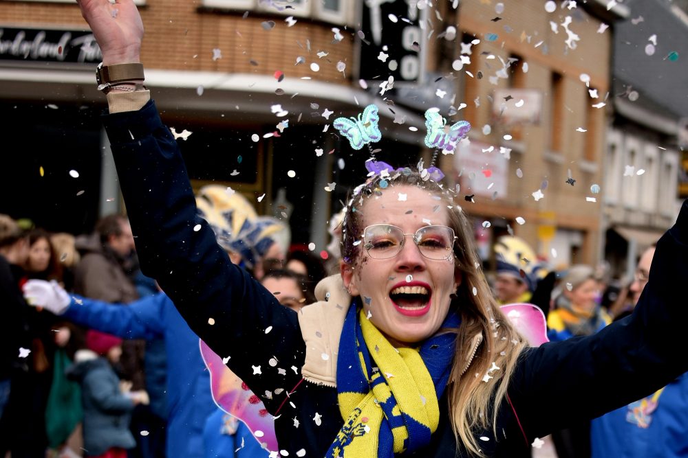 Rosenmontagszug in Kelmis 2024 (Bild: David Pieper/BRF)