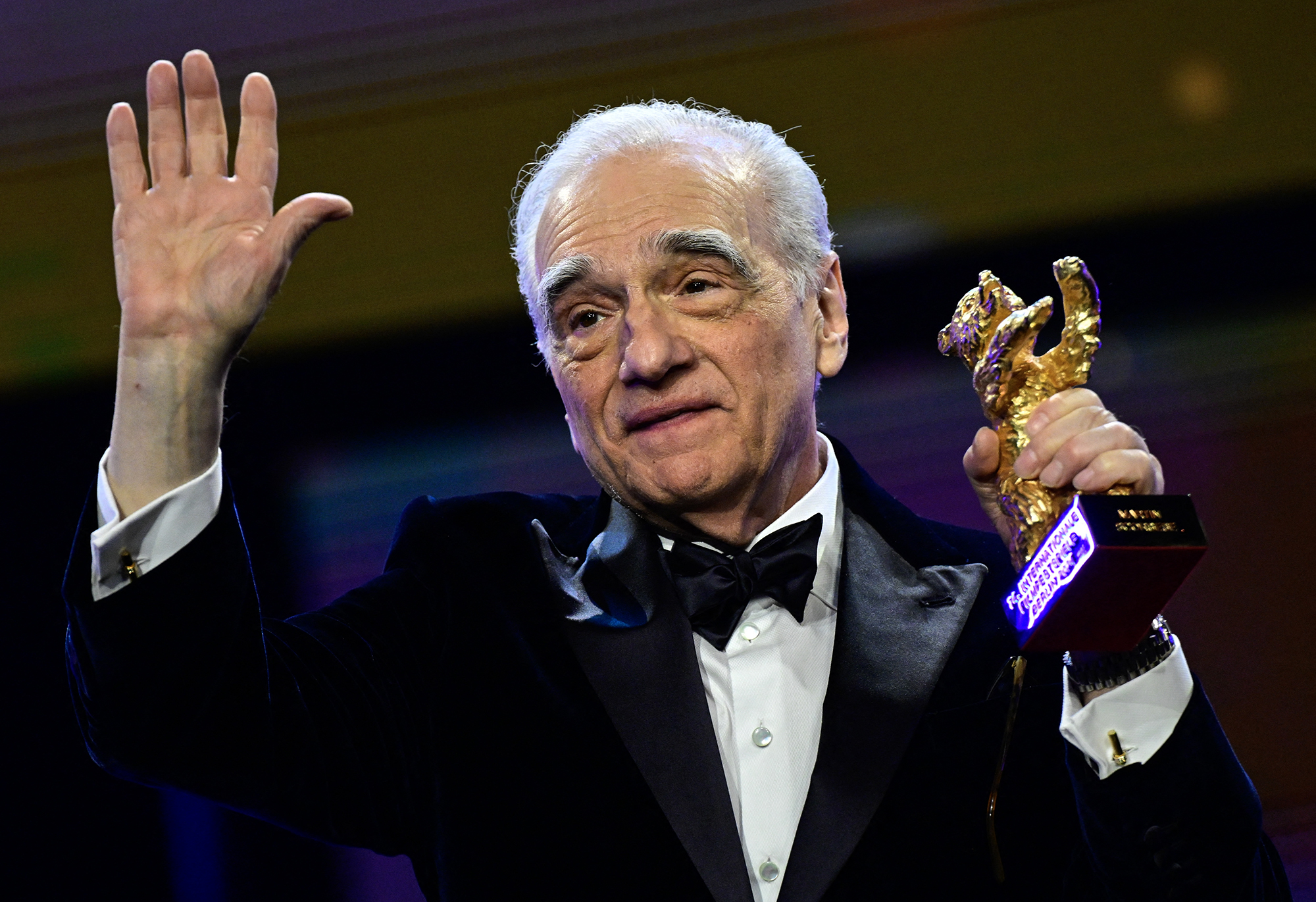 Der US-Regisseur Martin Scorsese ist bei der Berlinale, mit dem Goldenen Ehrenbären für sein Lebenswerk ausgezeichnet worden