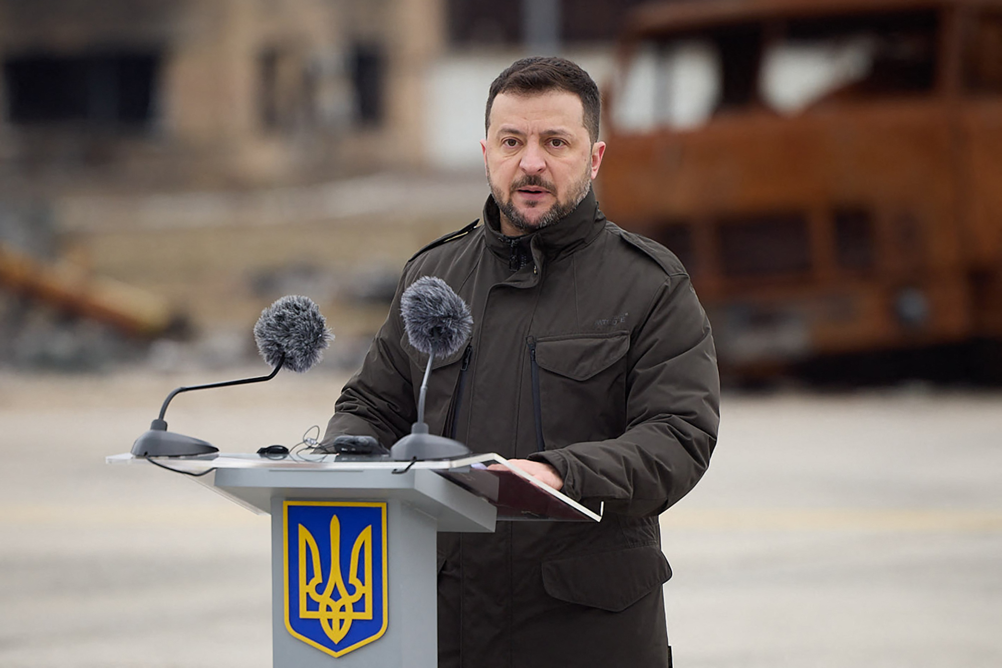 Der ukrainische Präsident Wolodymyr Selenskyj (ild: Ukrainian Presidential press service/AFP)