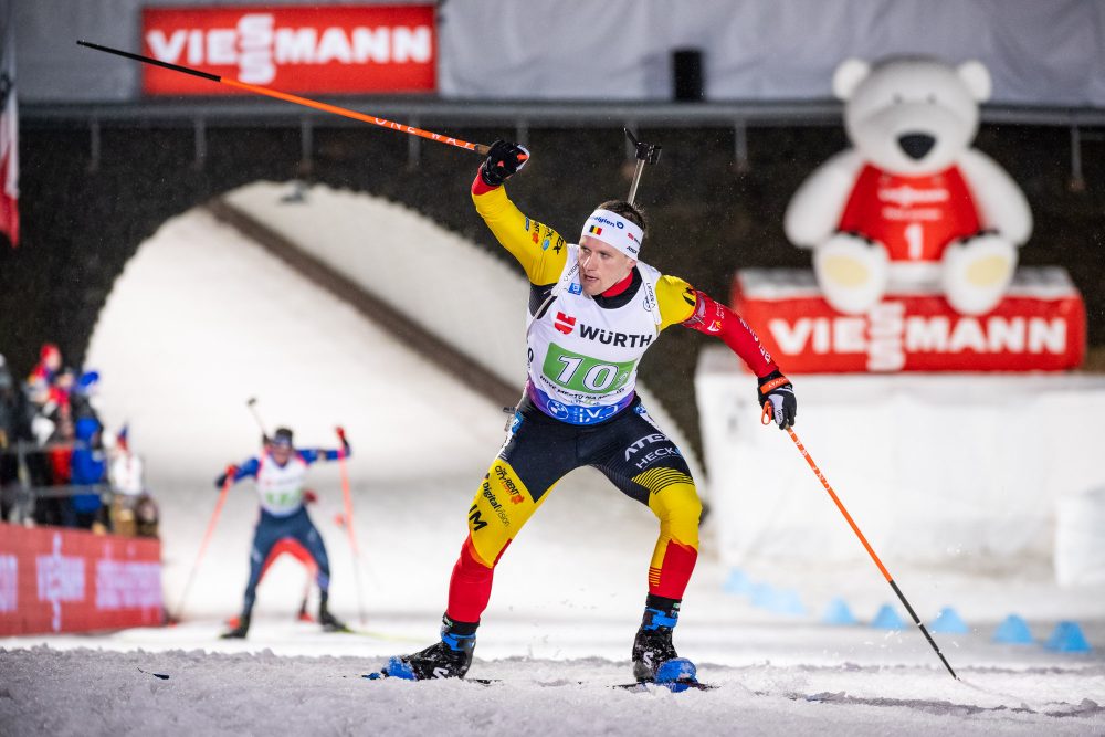 Thierry Langer bei der Mixed-Staffel der WM (Bild: Kevin Voigt)