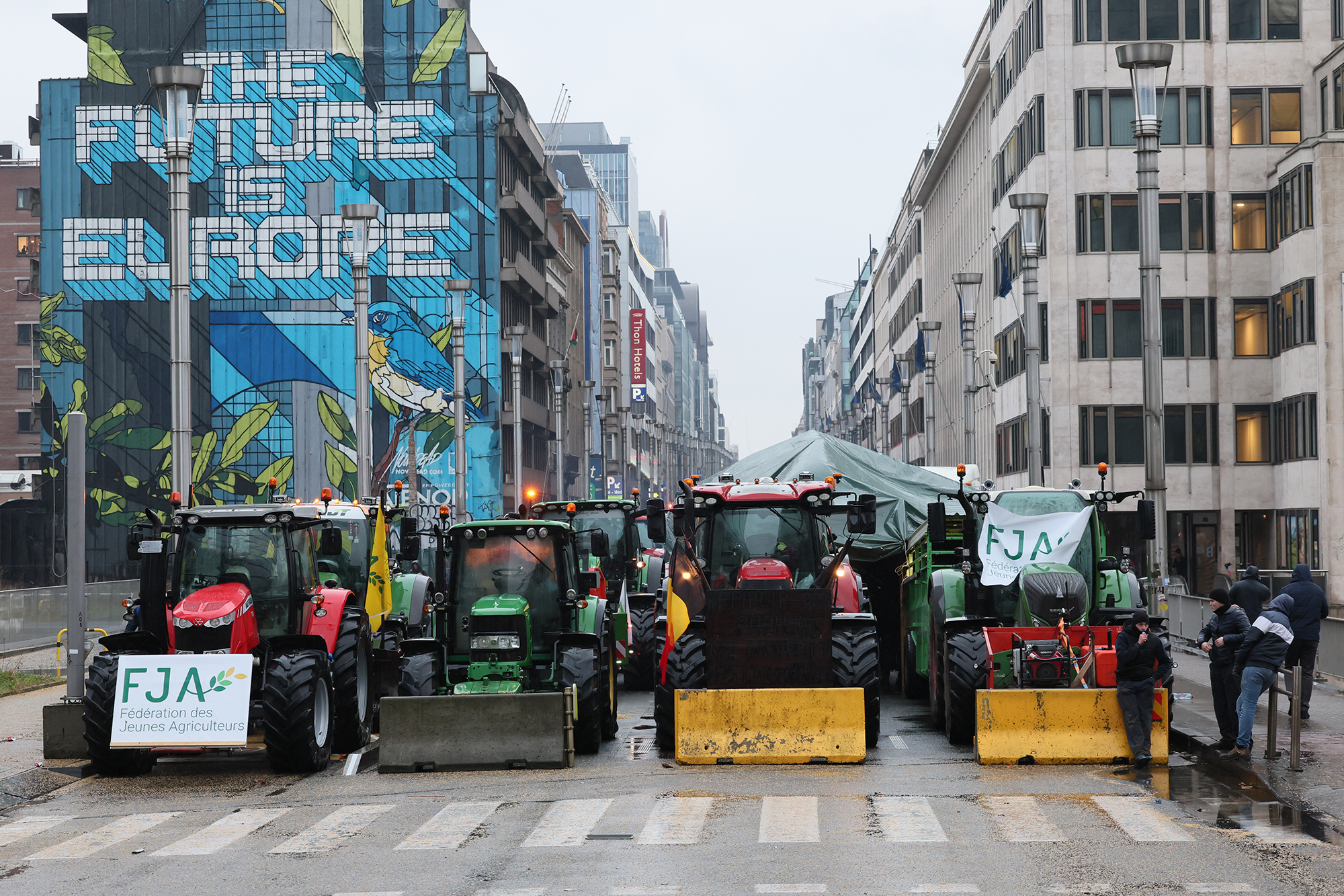 Große Bauerndemo in Brüssel
