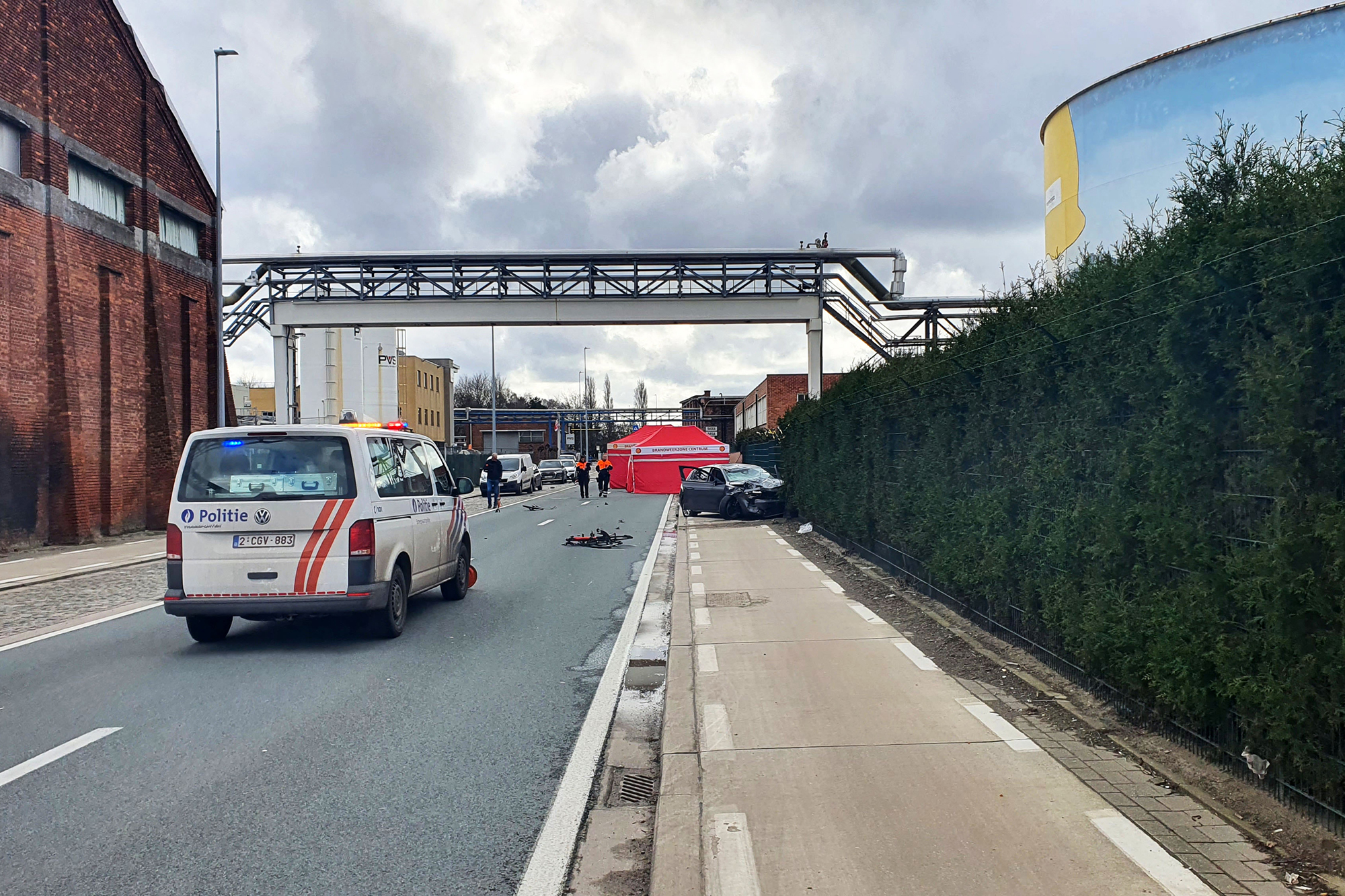 Bei einem Unfall in Gent sind zwei Radfahrer ums Leben gekommen