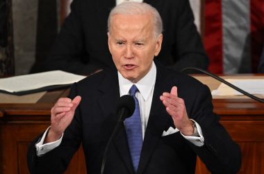 US-Präsident Joe Biden bei seiner Rede zur Lage der Nation