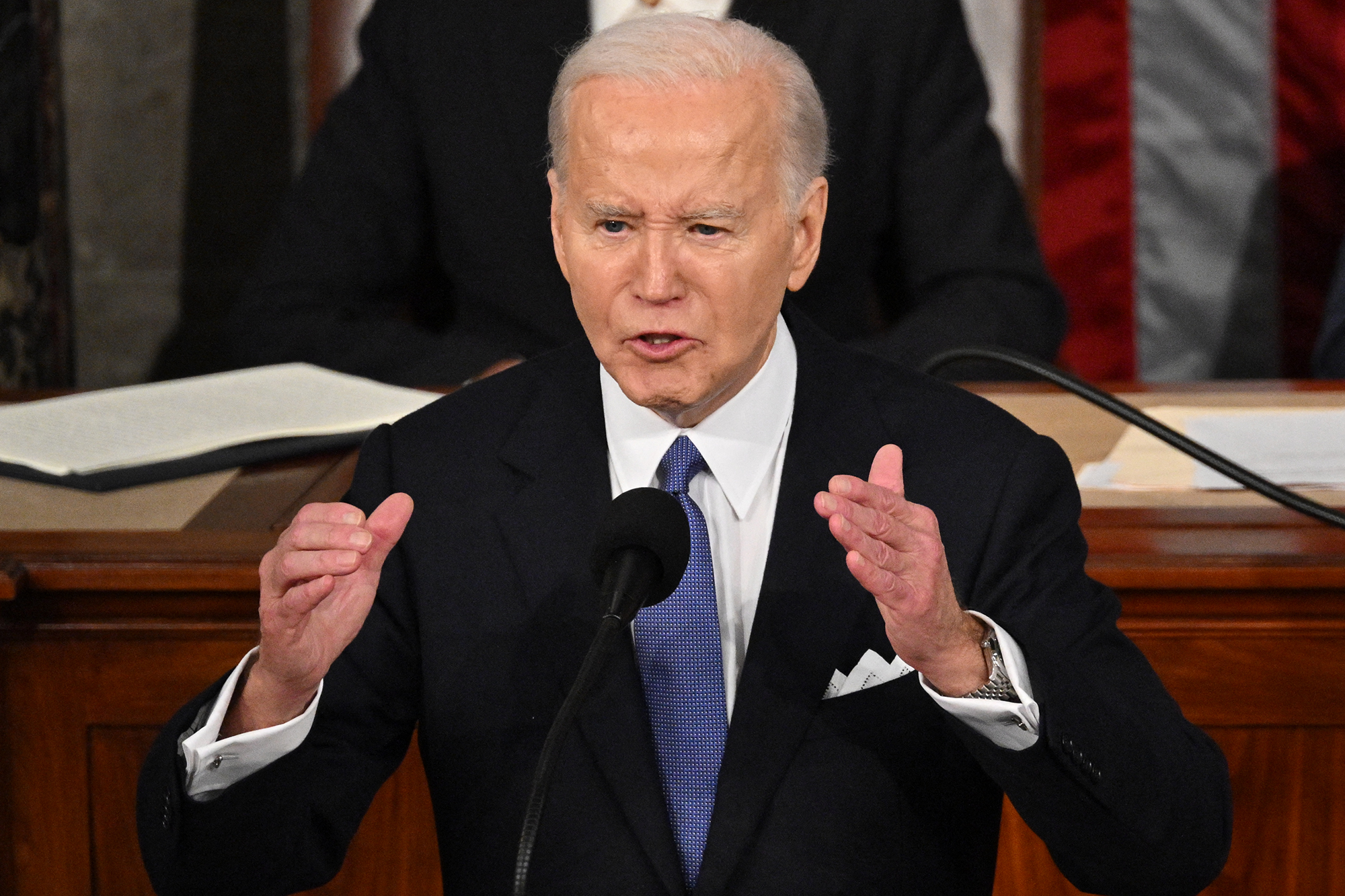 US-Präsident Joe Biden bei seiner Rede zur Lage der Nation