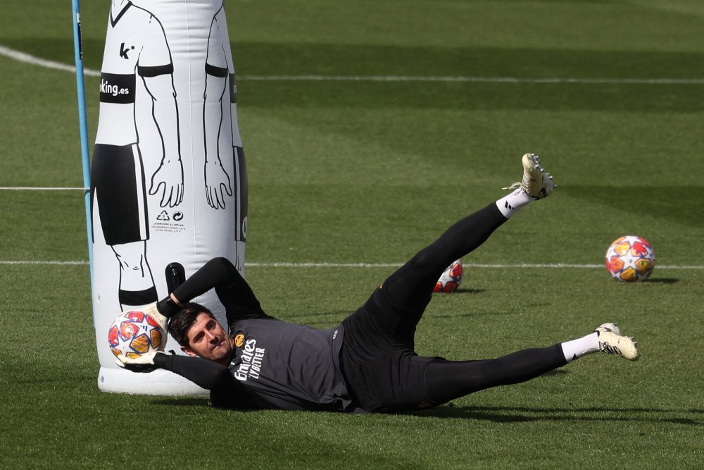 hibaut Courtois beim Training Anfang März