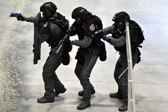 Einsatzübung von belgischen Elitepolizisten
