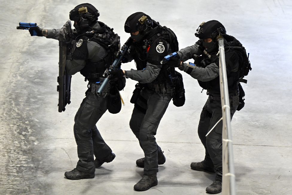 Einsatzübung von belgischen Elitepolizisten