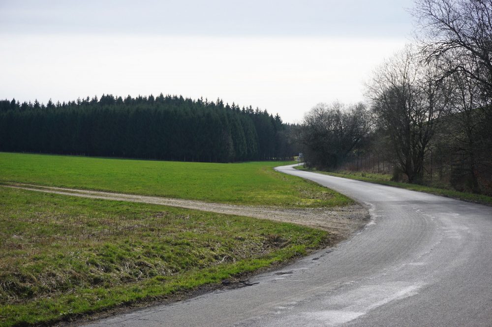 Entlang des Autobahndamms (r.) bei Born soll eine neue Deponie für Erdaushub entstehen