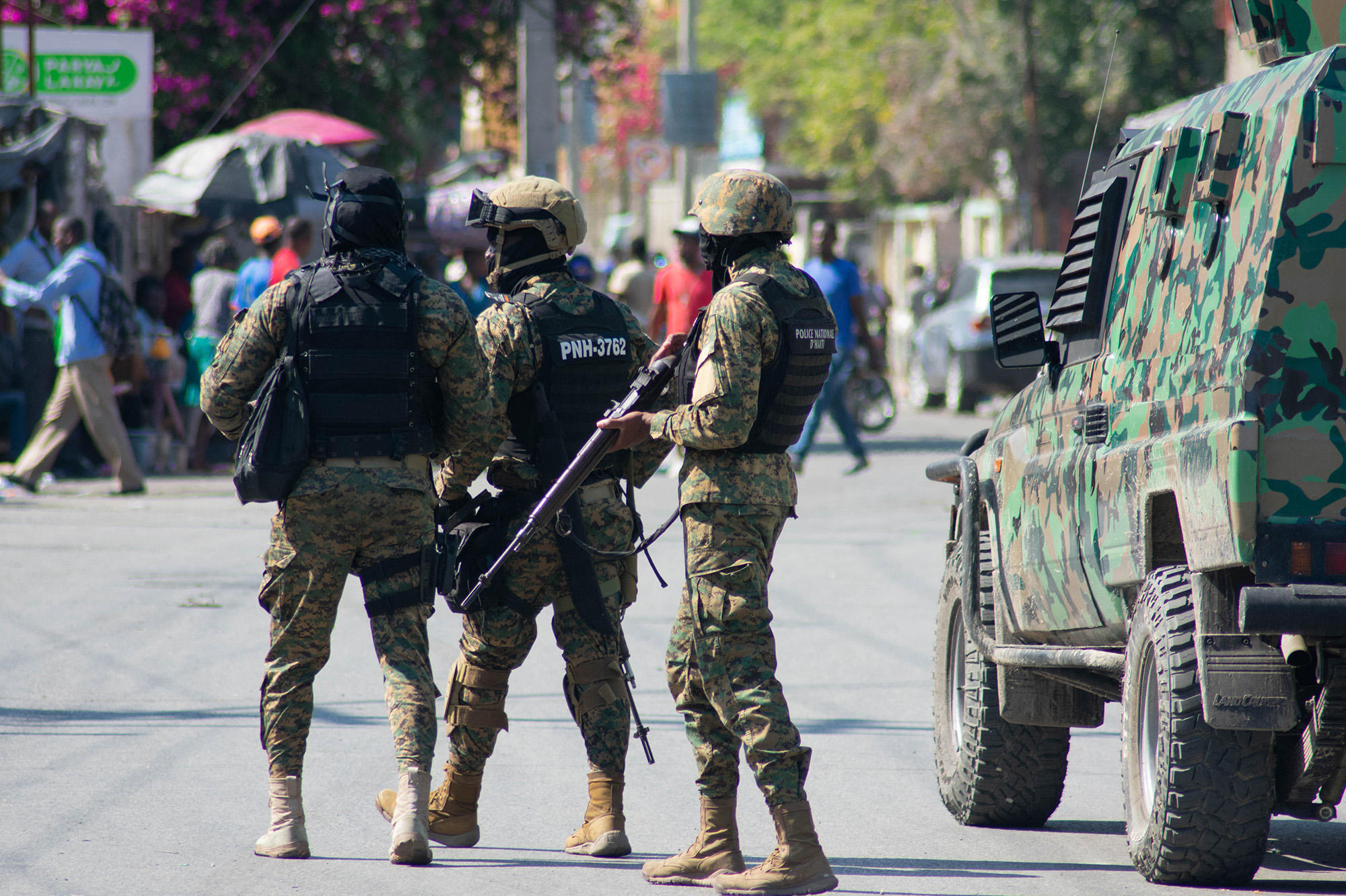 Polizeikräfte in Port-au-Prince