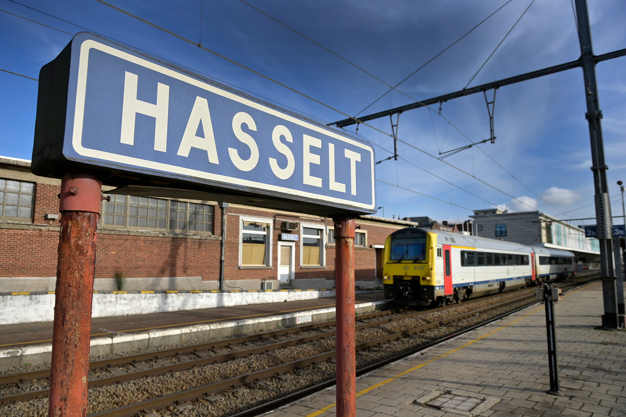 Der Bahnhof in Hasselt