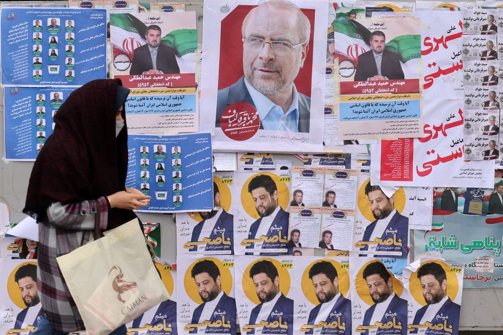 Wahlplakate in Teheran