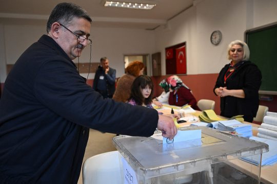 Wahlbüro in Istanbul