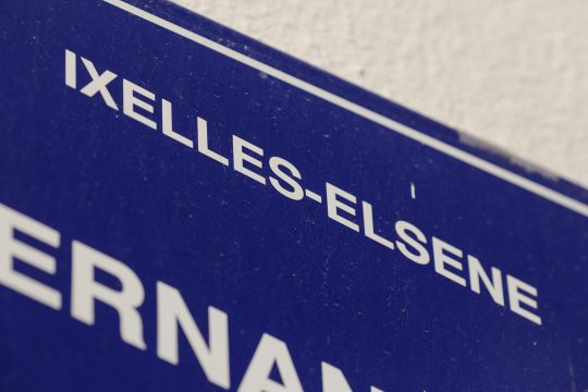 Straßenschild in Ixelles
