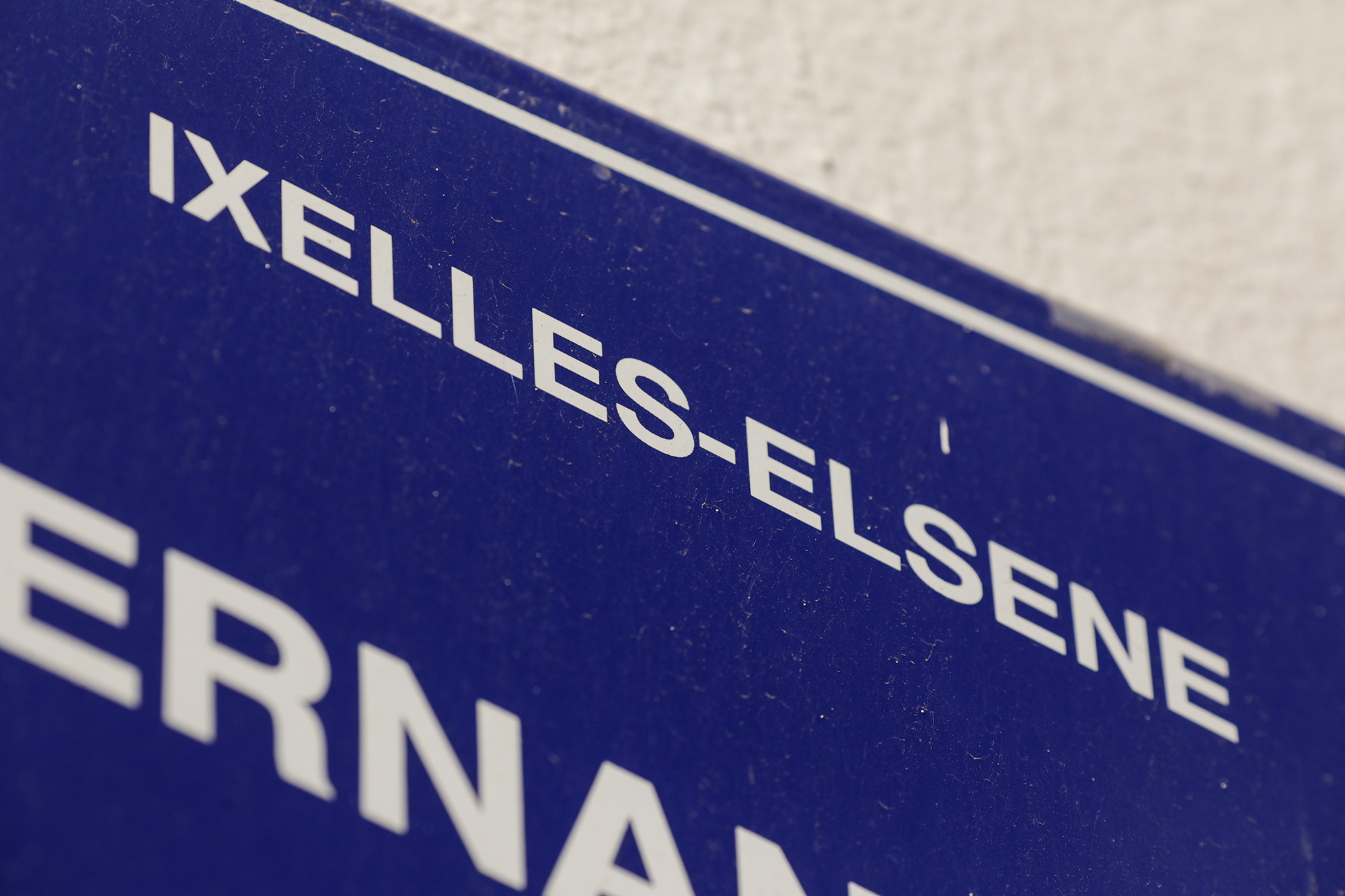 Straßenschild in Ixelles