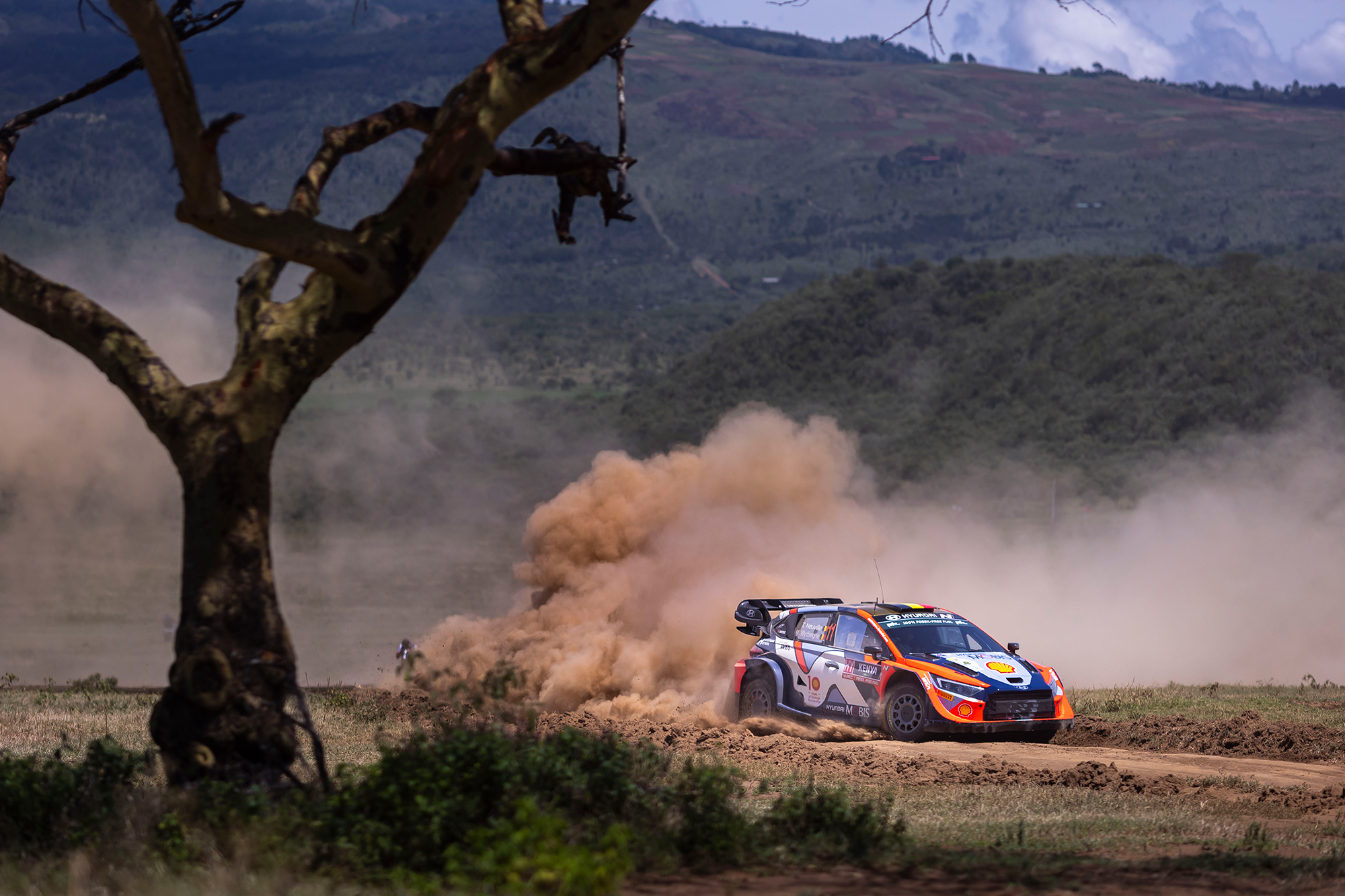 Thierry Neuville/Martijn Wydaeghe beim Shakedown der Safari-Rallye Kenia am Mittwoch