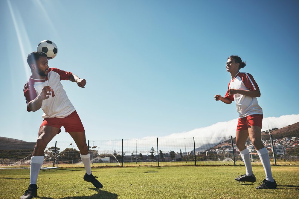 Kopfball bei Training oder Spiel