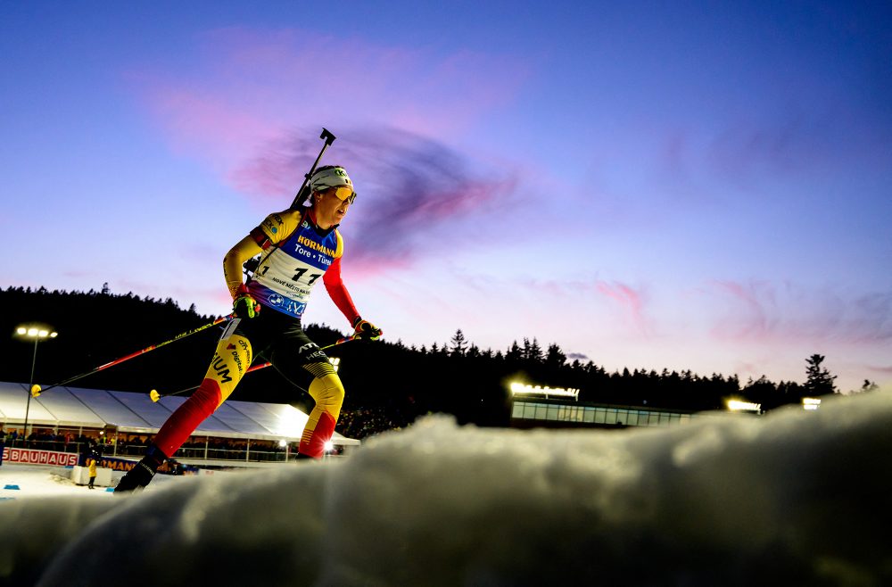 Lotte Lie am 13. Februar in Nove Mesto (Bild: Joe Klamar/AFP)