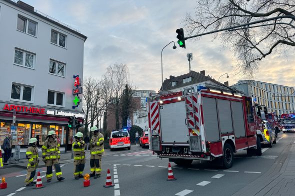 Polizeieinsatz am Aachener Luisenhospital (Bild: Michaela Brück/BRF)