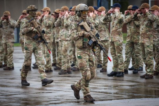 Soldaten des belgischen Militärs