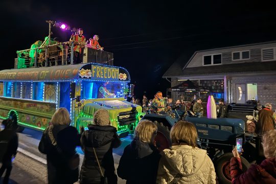 Nachtzug in Grüfflingen (Bild: Lena Orban/BRF)