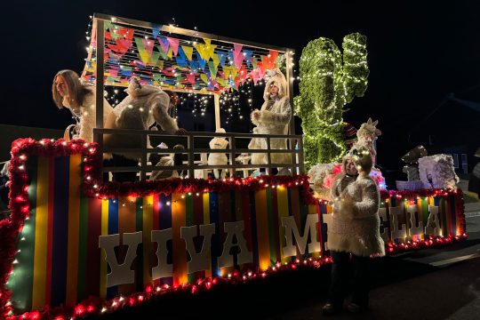 Nachtzug in Grüfflingen (Bild: Lena Orban/BRF)
