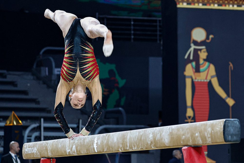 Nina Derwael beim Worl Cup in Kairo am 16. Februar (Bild: Khaled Desouki/AFP)