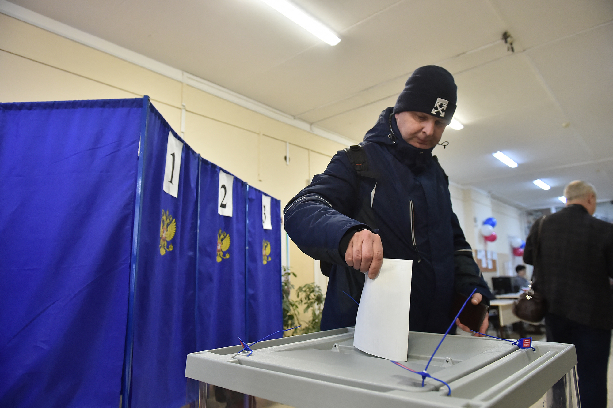 Wahllokal in Novosibirsk