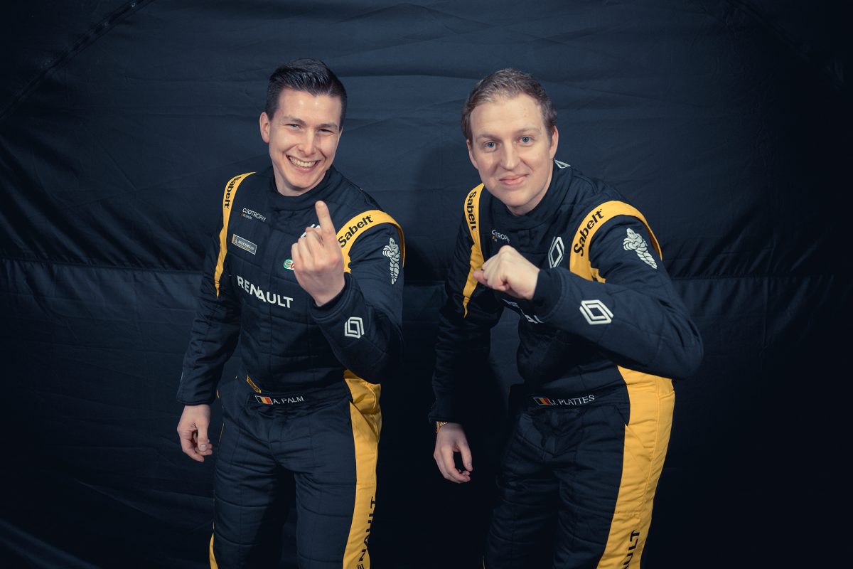 Beifahrer Andreas Palm und Fahrer Joé Plattes (Bild: Clio Trophy Belgium)